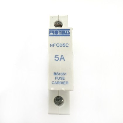 Proteus Geyer NFC05C 5A 5 Amp HRC Fuse Carrier Circuit Breaker